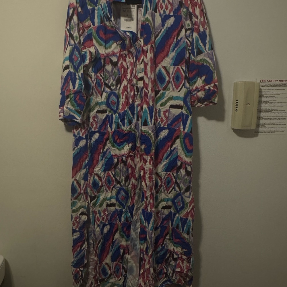 Zara Colorful Patterned Maxi Dress